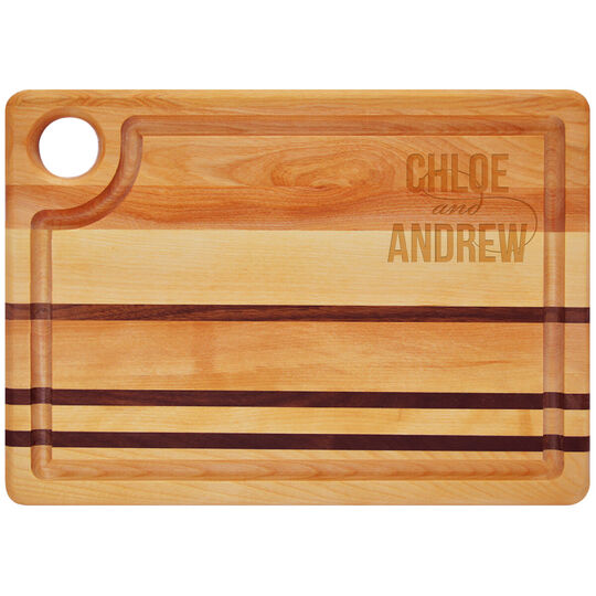 Modern Couple Integrity 14-inch Wood Cutting Board